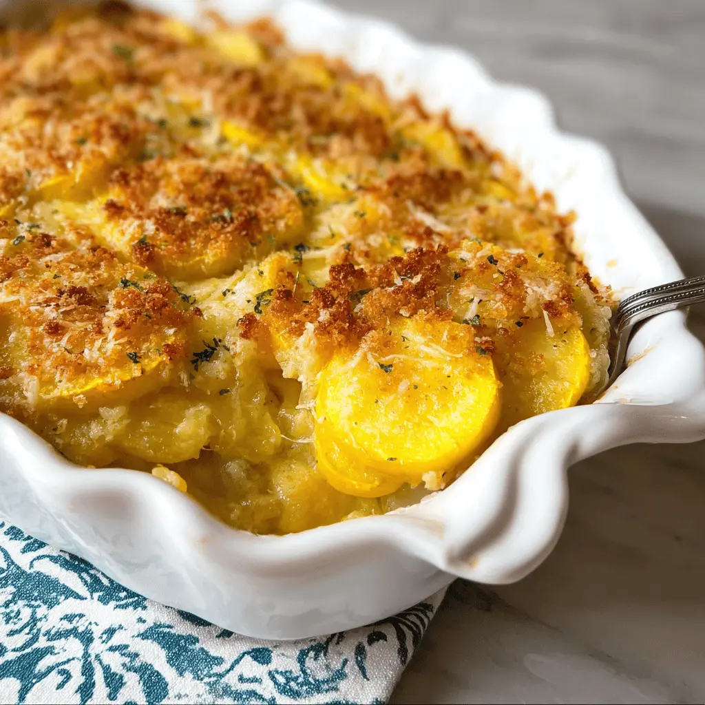 Creamy Yellow Squash Casserole Recipe
