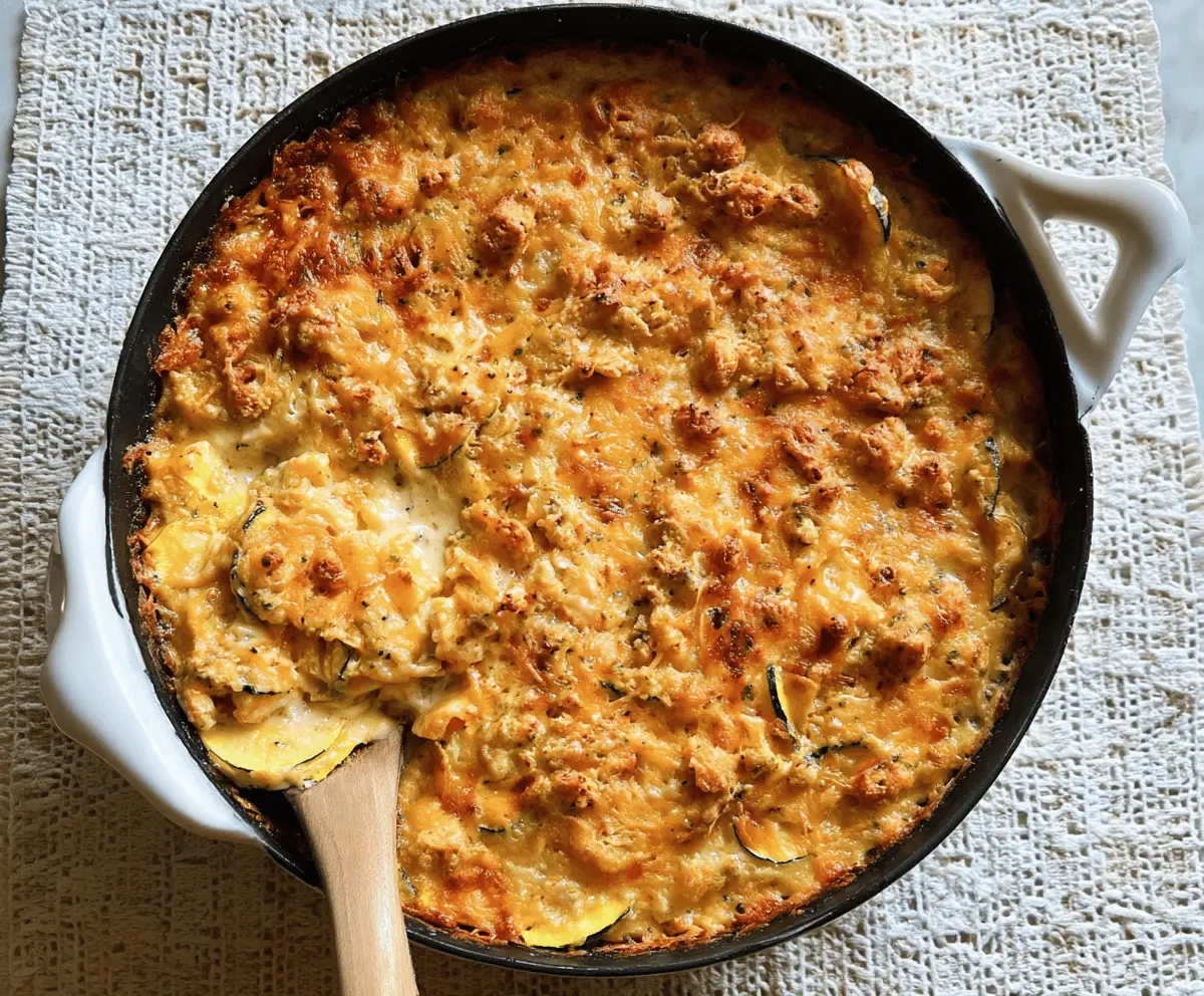 Cozy Southern Squash Casserole With Cheese