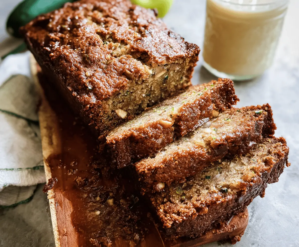 Moist Apple Zucchini Bread Recipe