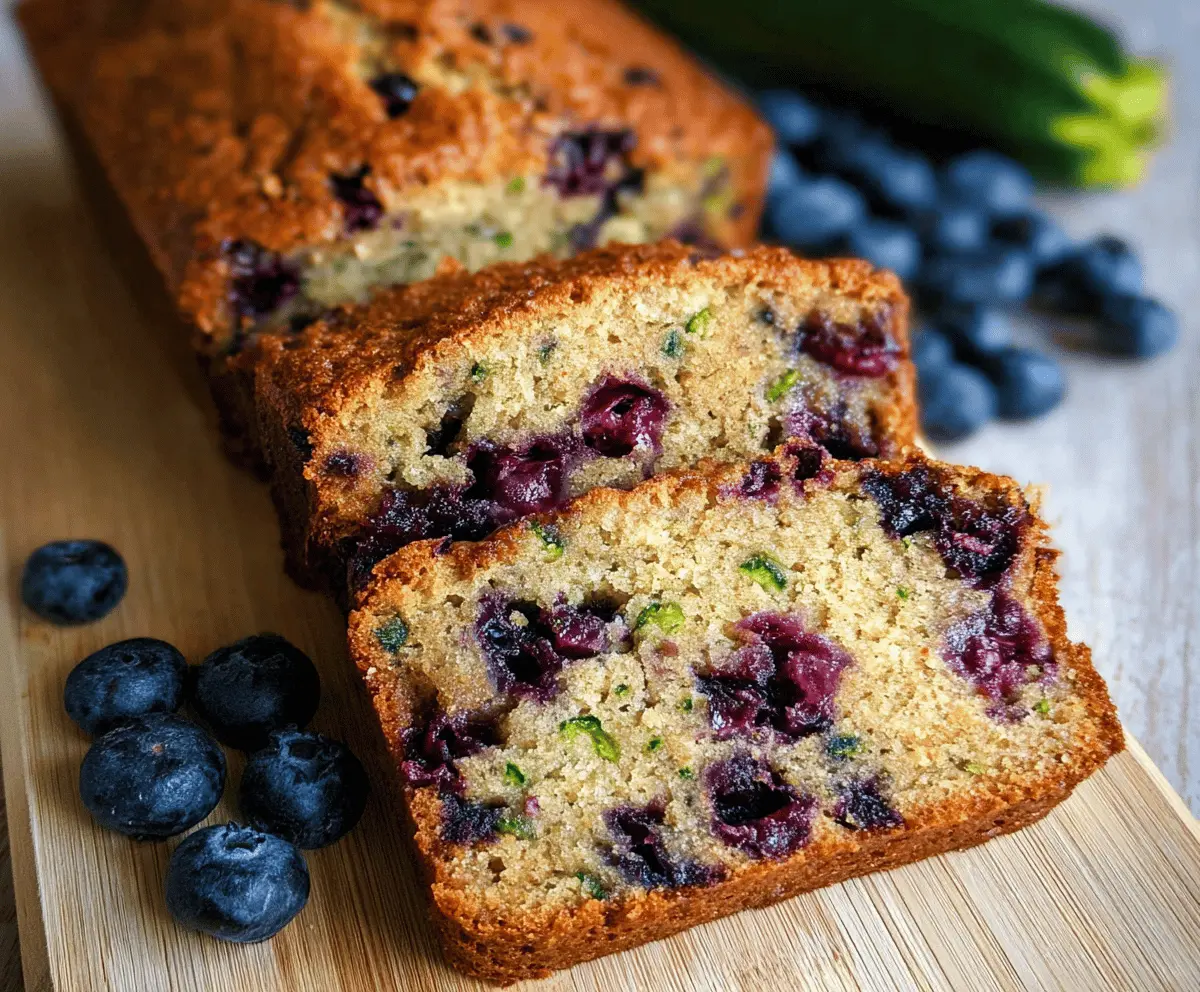 Moist Blueberry Zucchini Bread Recipe