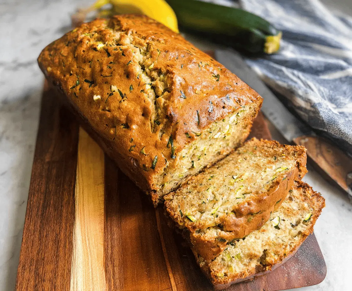 Moist Zucchini Banana Bread Recipe