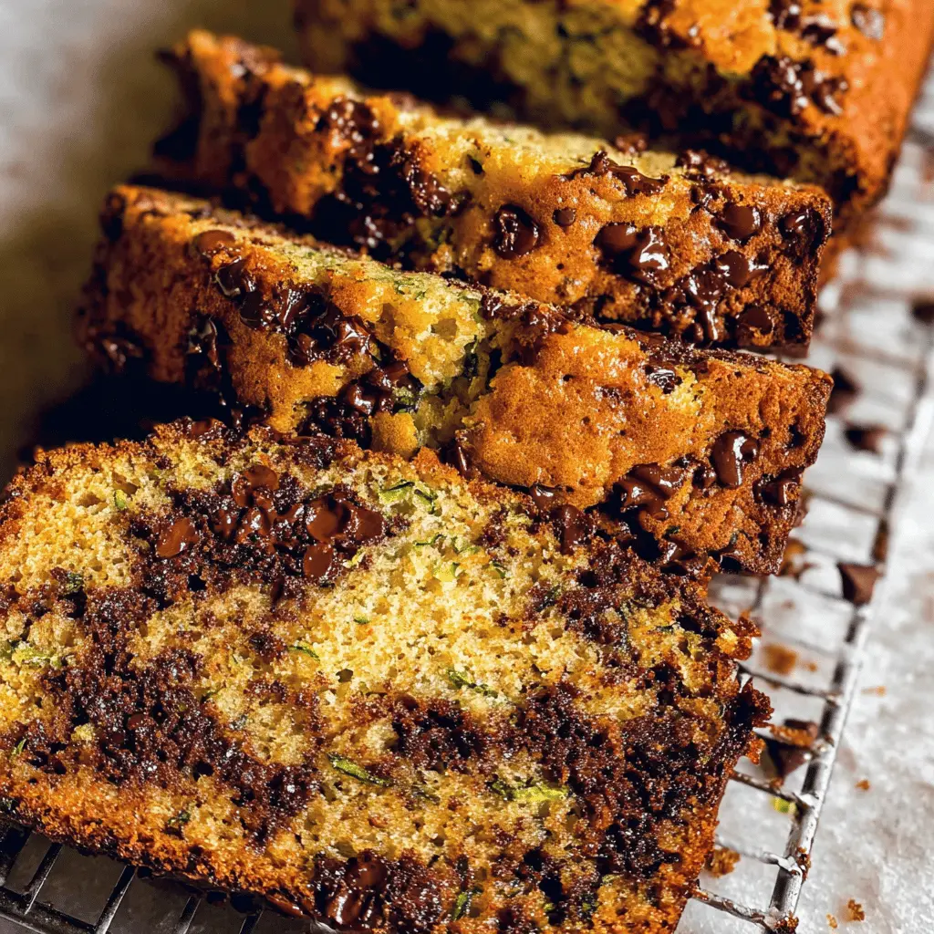 Moist Chocolate Chip Zucchini Bread Recipe