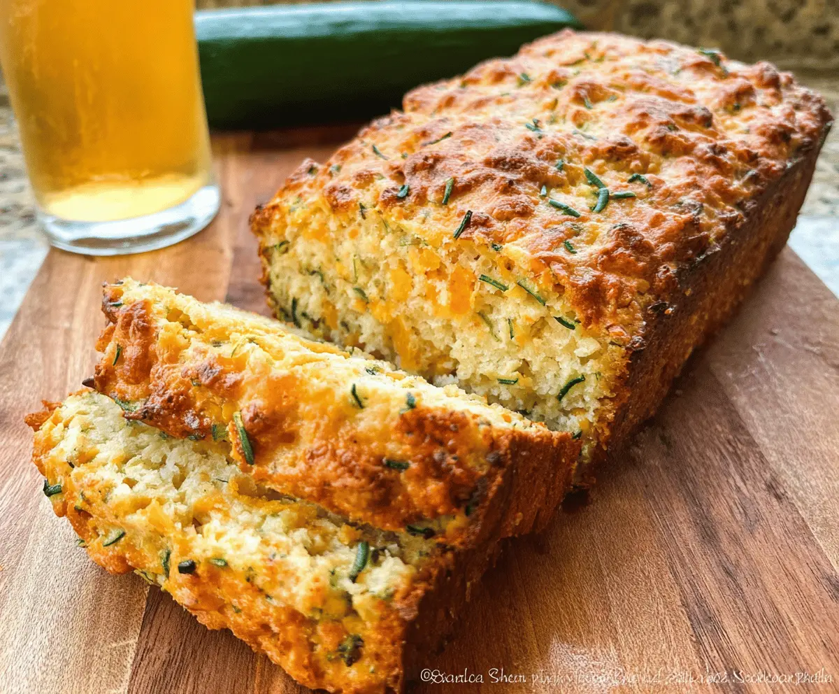 Easy Zucchini Cheddar Herb Beer Bread Recipe