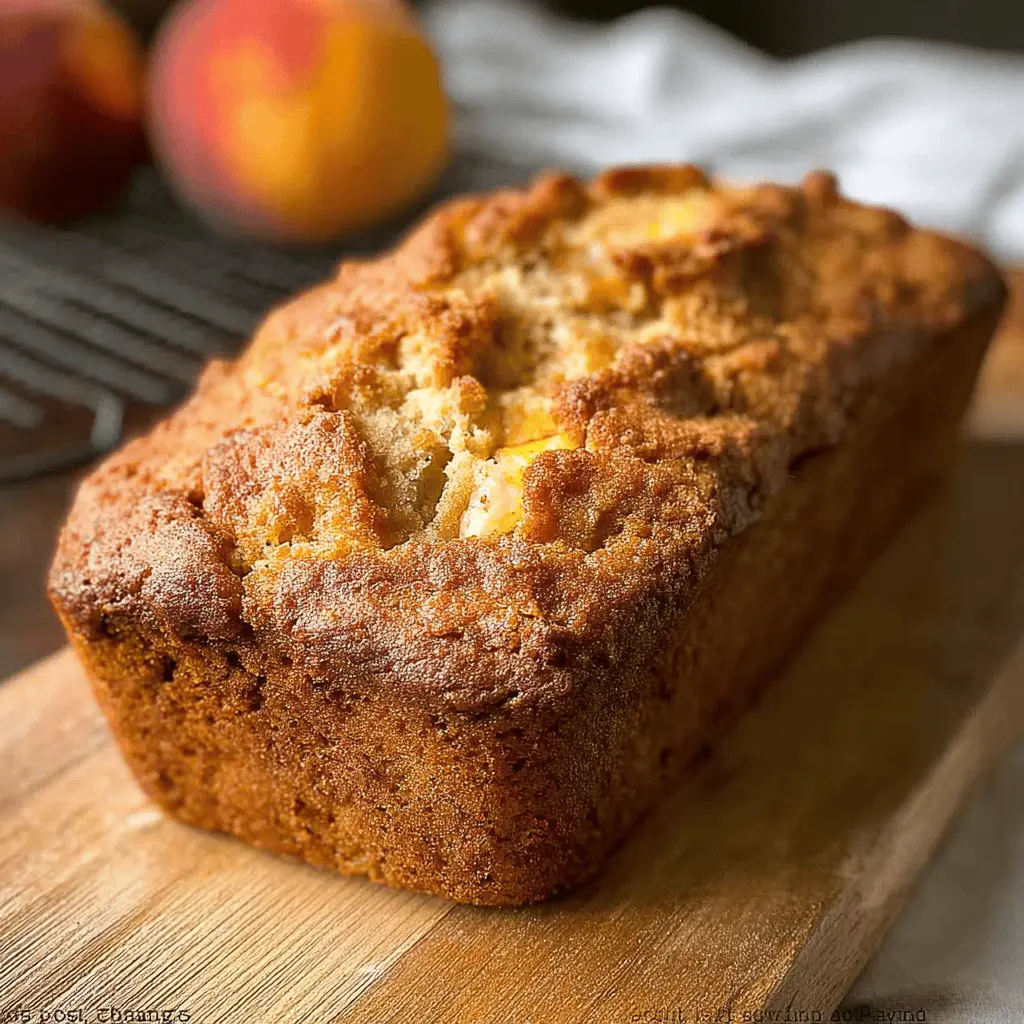 Moist Southern Peach Bread Recipe