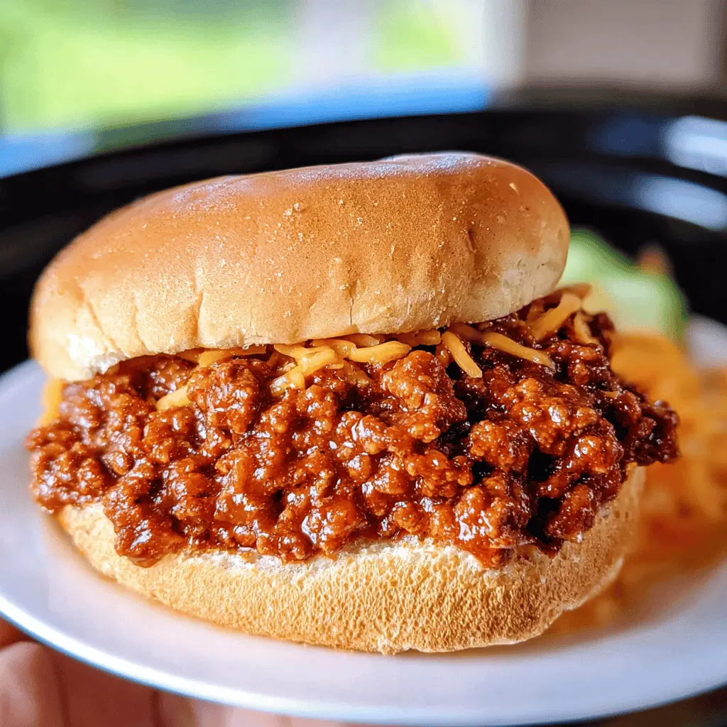 Easy Slow Cooker Sloppy Joes Recipe
