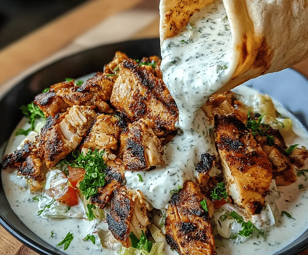 Easy Chicken Shawarma With Creamy Garlic Sauce