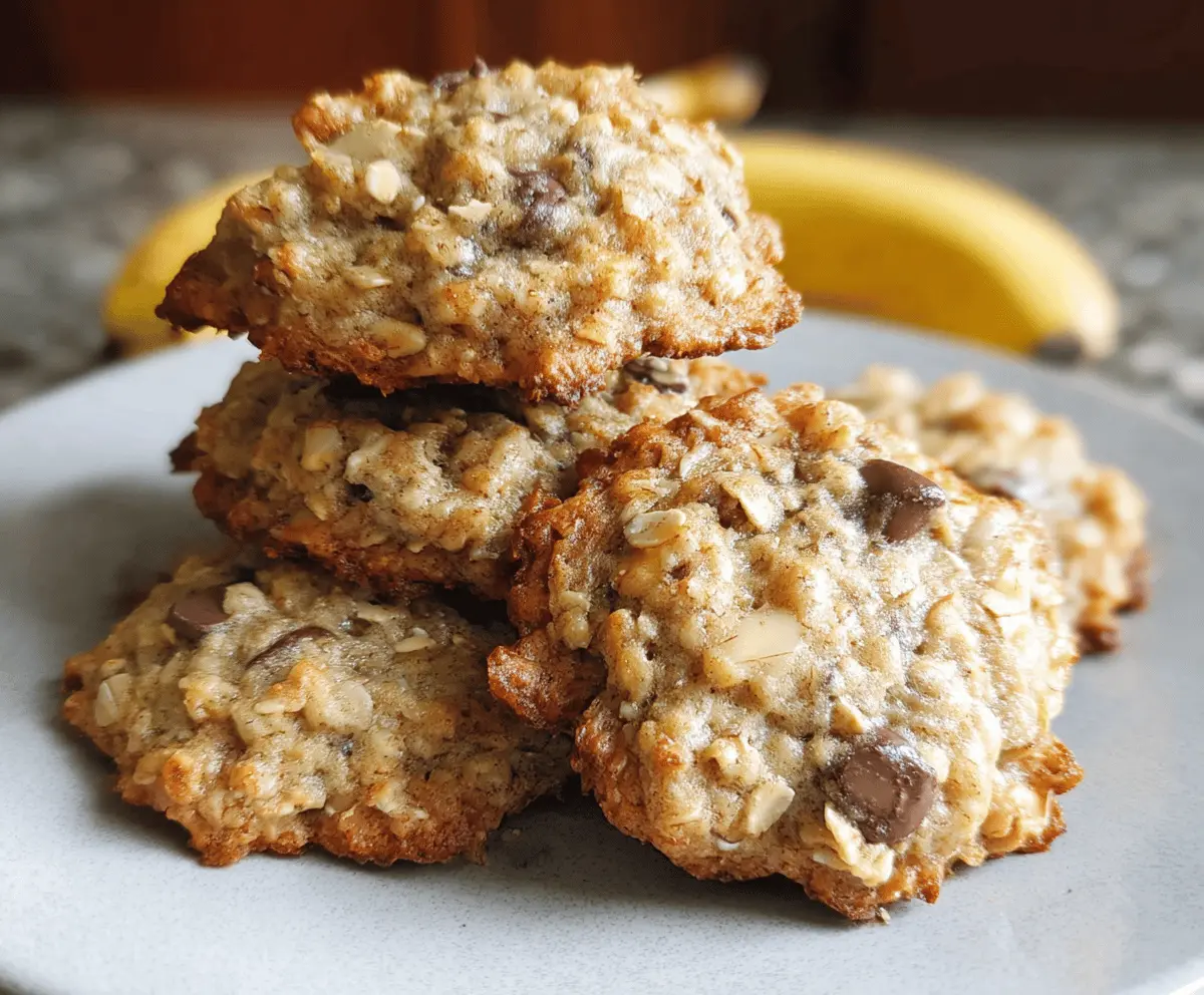 Chewy Banana Oatmeal Cookies Recipe
