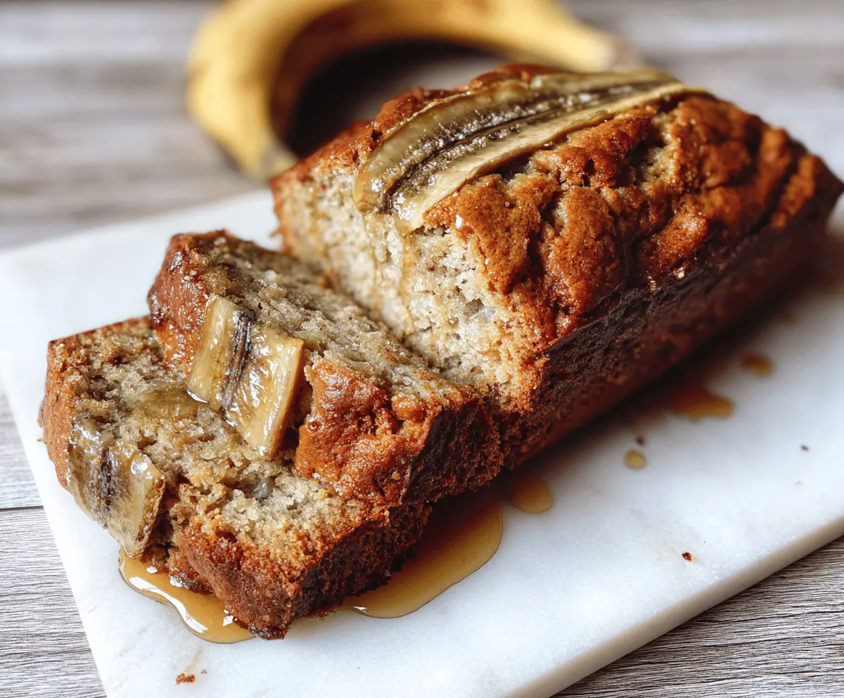 Moist Honey Vanilla Banana Bread Recipe