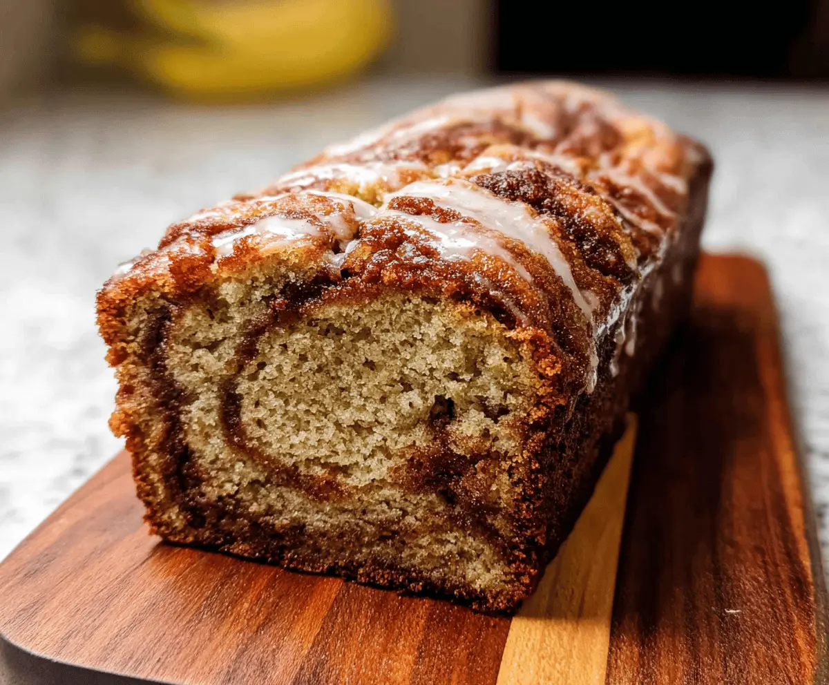 Moist Homemade Cinnamon Swirl Banana Bread