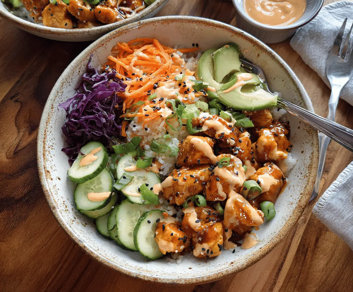 Easy Bang Bang Chicken Bowl Recipe