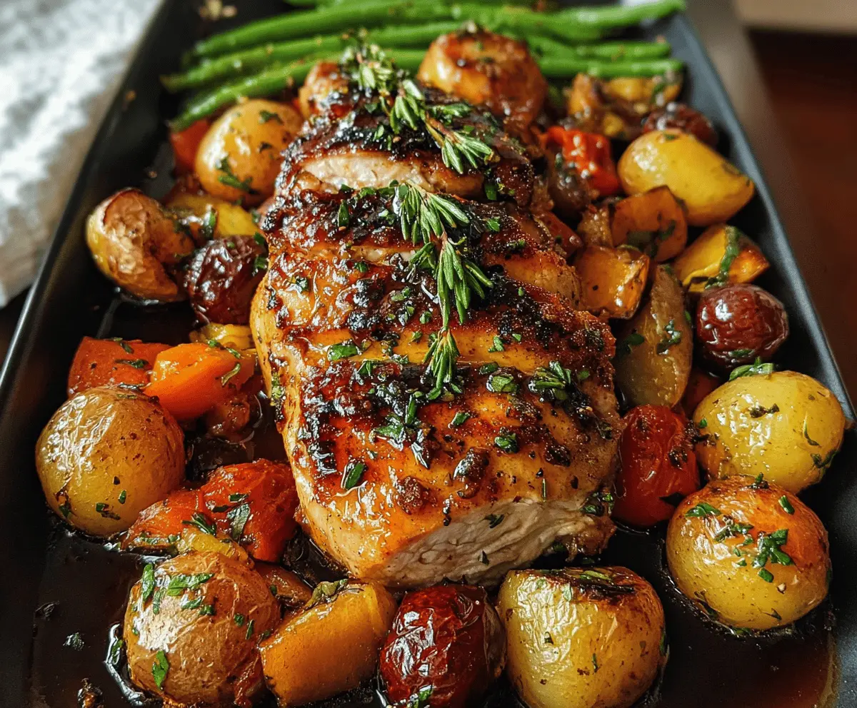 Easy One Pan Balsamic Chicken Recipe