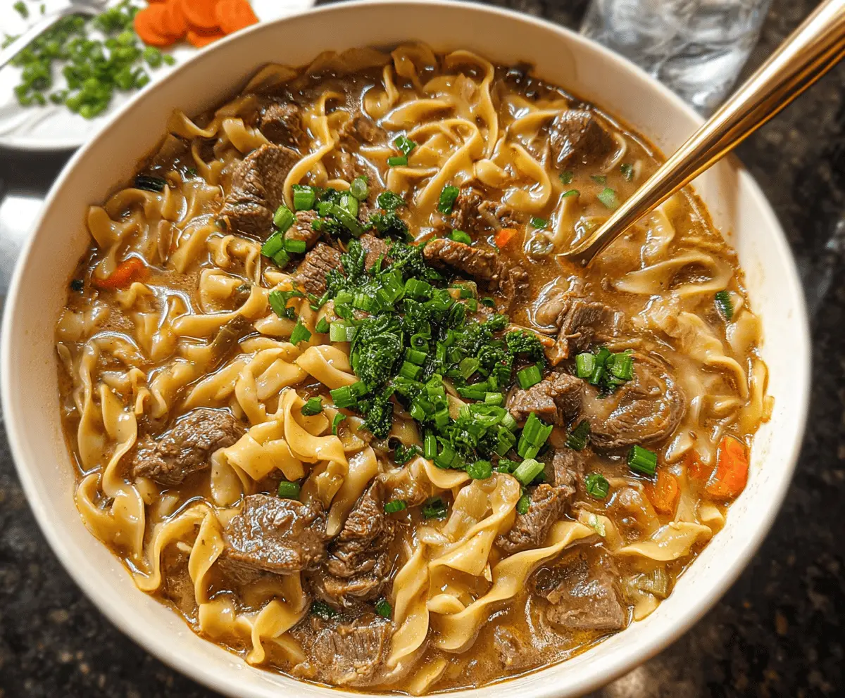 Easy 30-Minute Beef and Noodles Recipe