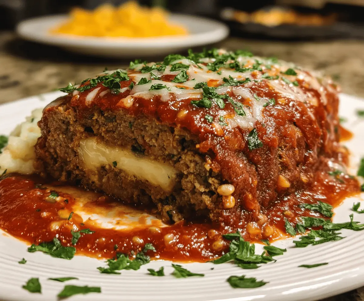 Easy Stuffed Italian Meatloaf Recipe
