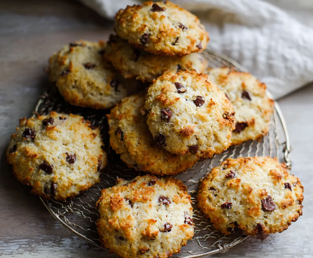 Healthy cottage cheese protein cookies fresh out of the oven, perfect for a high-protein snack.