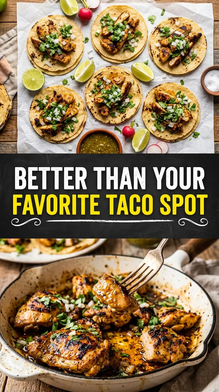 Chicken Street Tacos grilled chicken lime cilantro