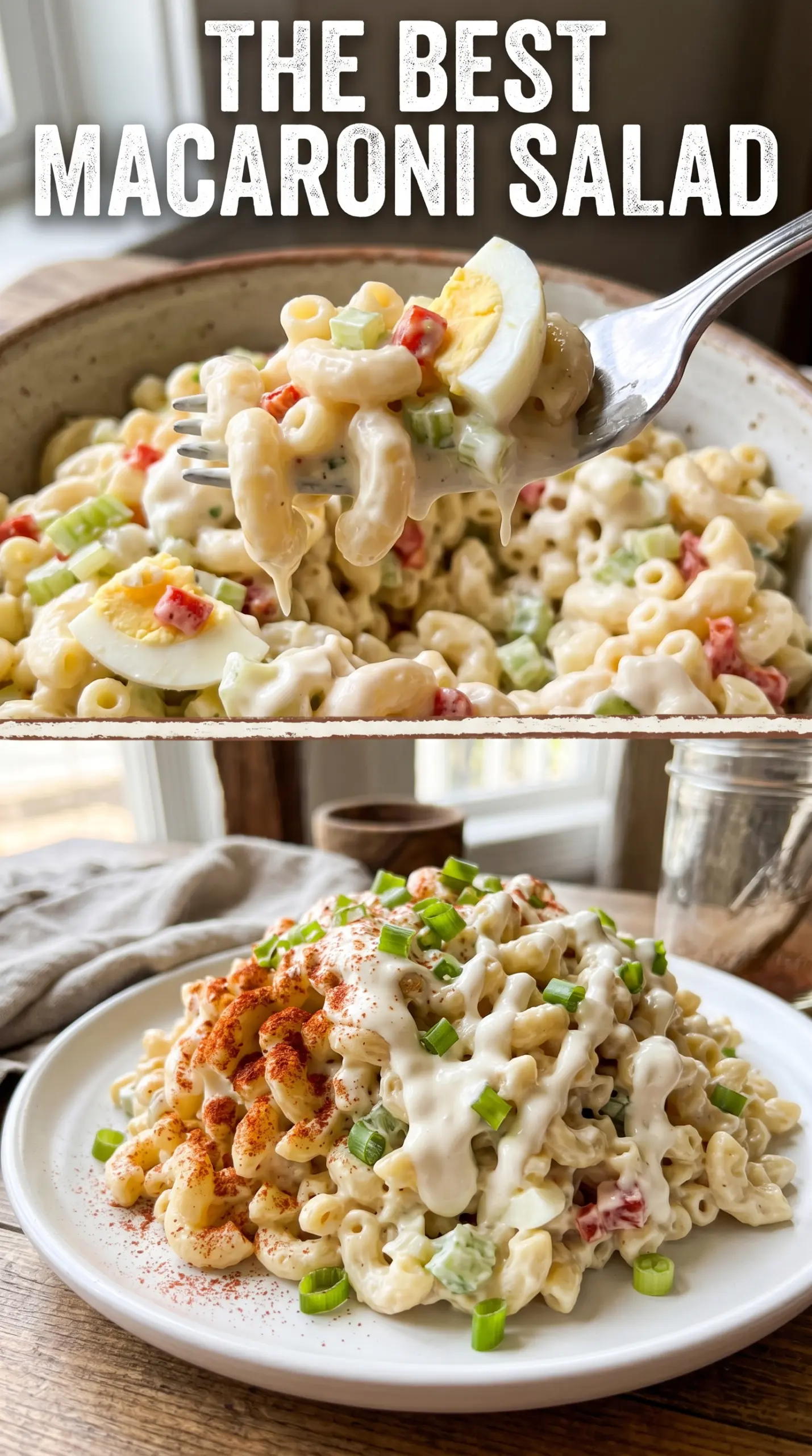 Classic macaroni salad creamy tangy