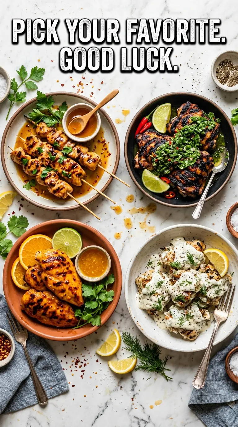 Creative Grilled Chicken Recipes Collection grilled chicken variety