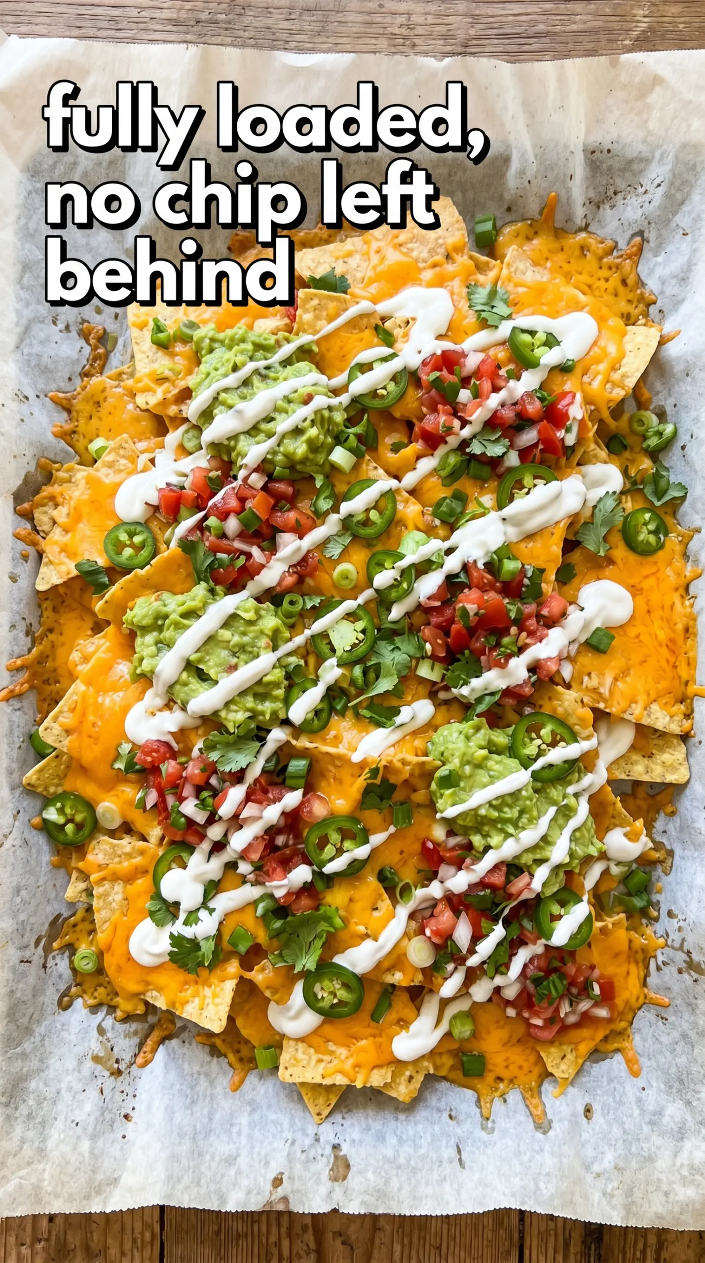 Easy Nachos cheesy loaded toppings