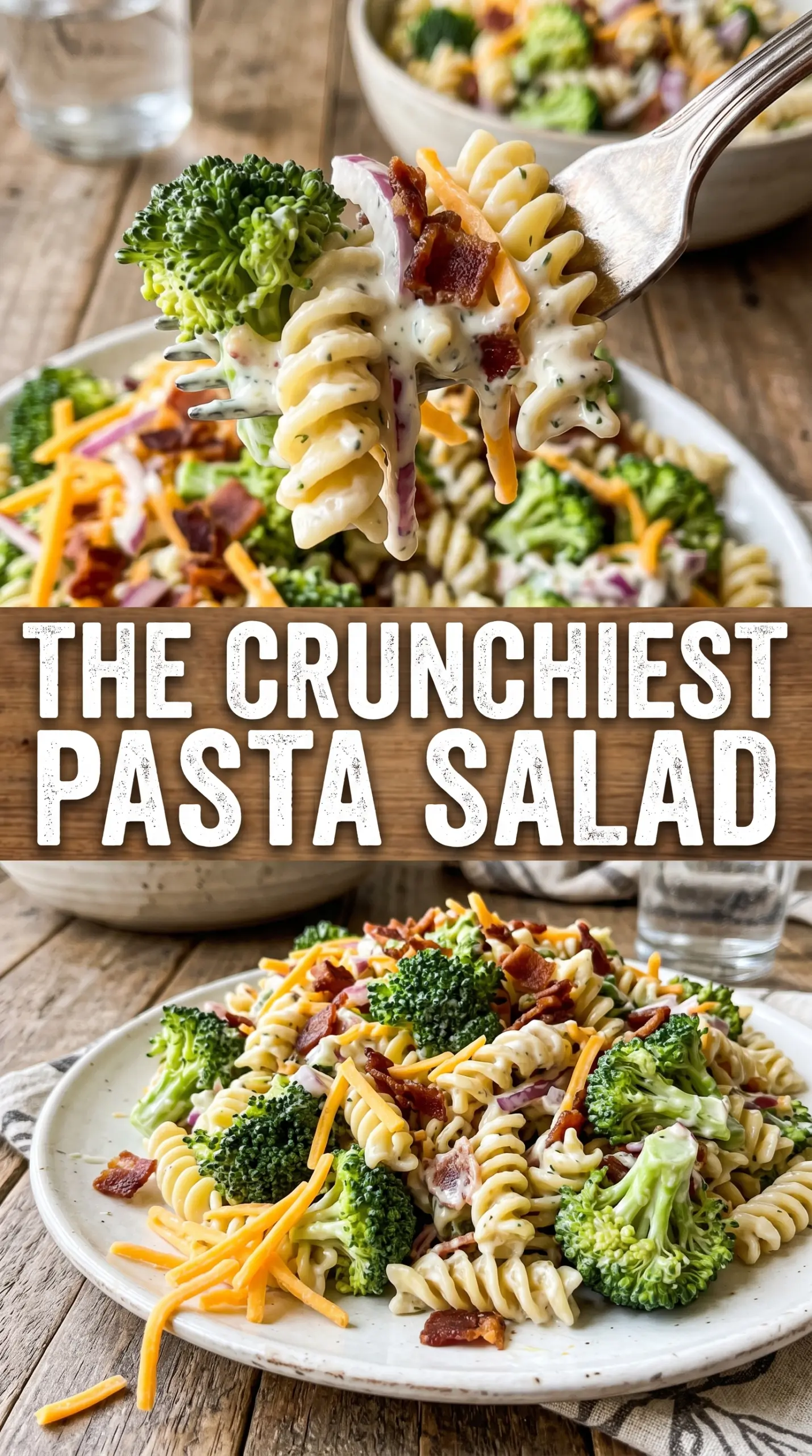 Fresh Broccoli Pasta Salad crisp creamy colorful