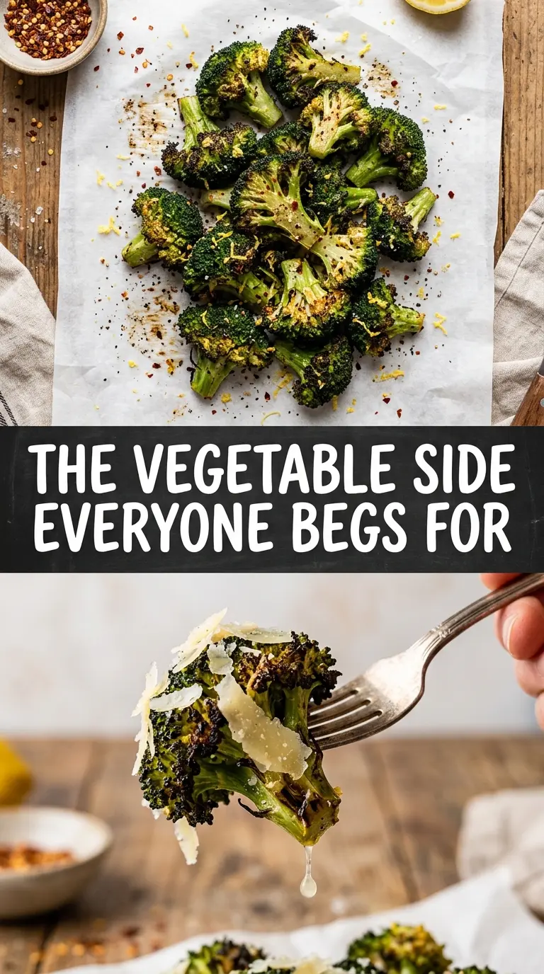 Grilled Broccoli charred lemon-garlic
