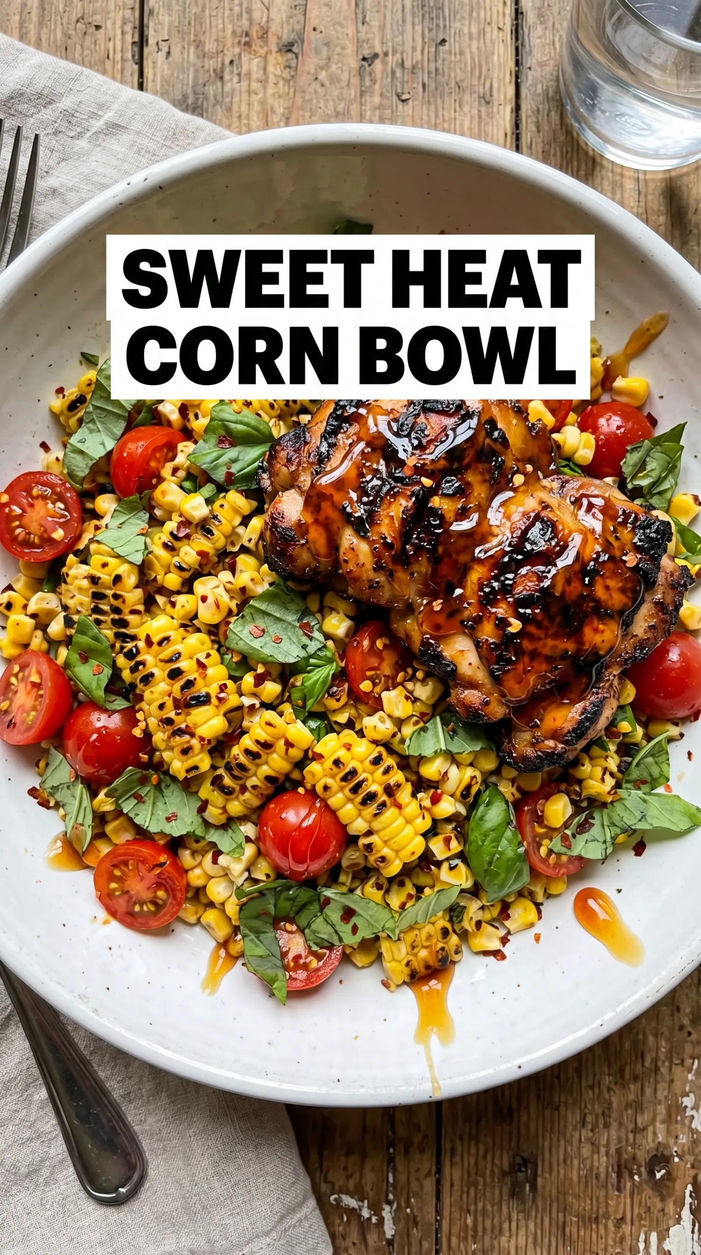 Grilled Hot Honey Chicken with Sweet Corn Salad vibrant smoky fresh