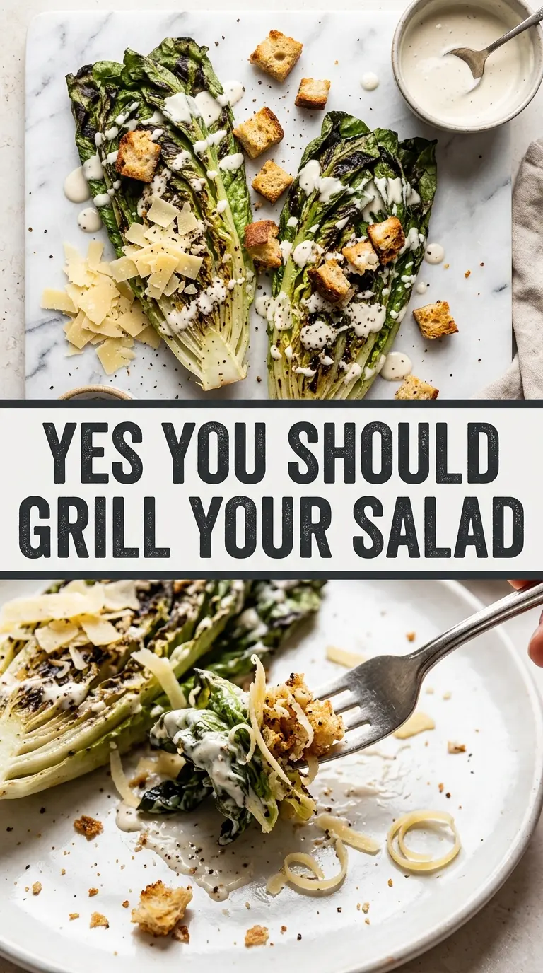 Grilled Caesar Salad charred romaine, creamy, crisp