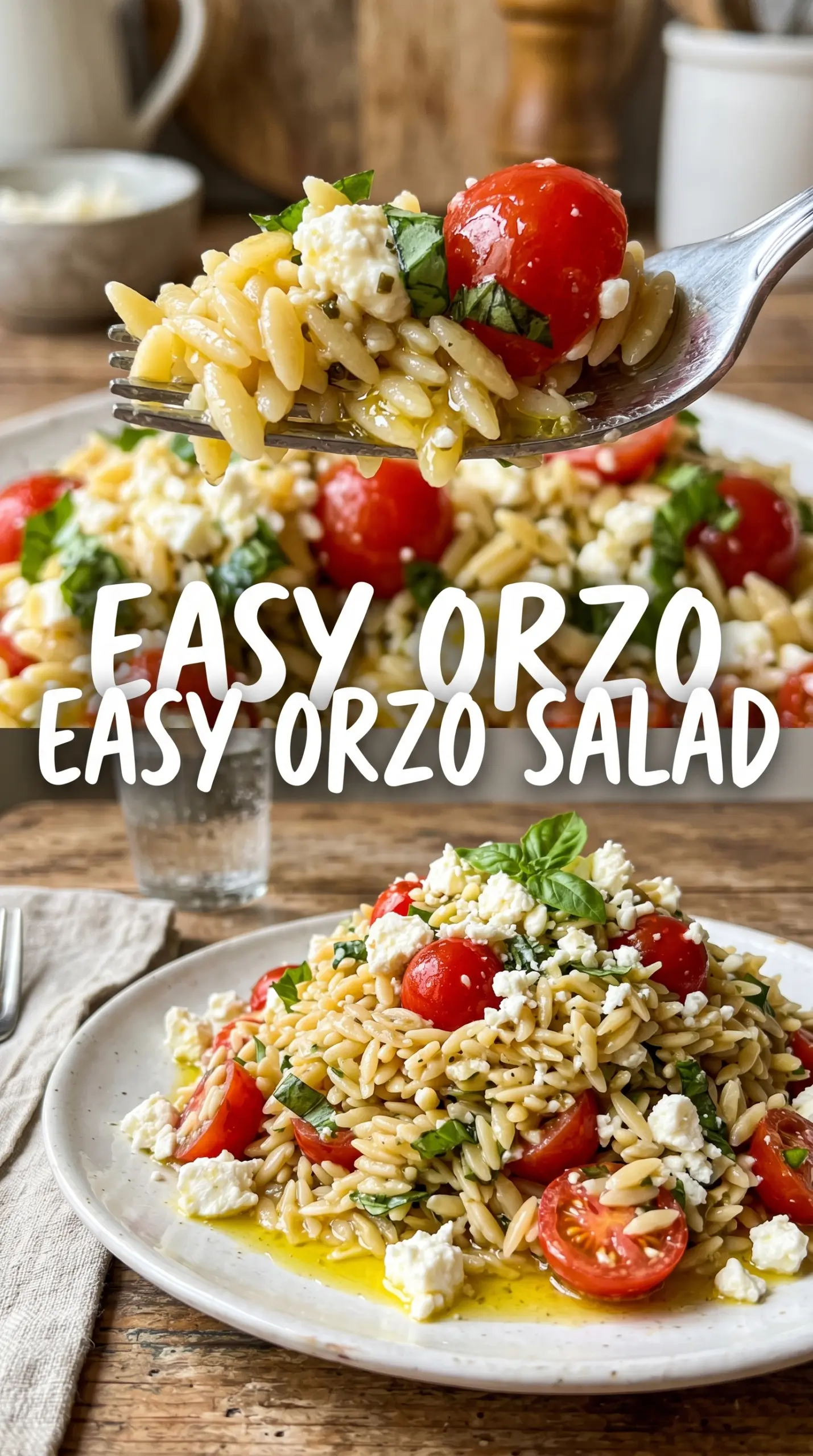 Orzo Salad fresh herbs lemony pasta