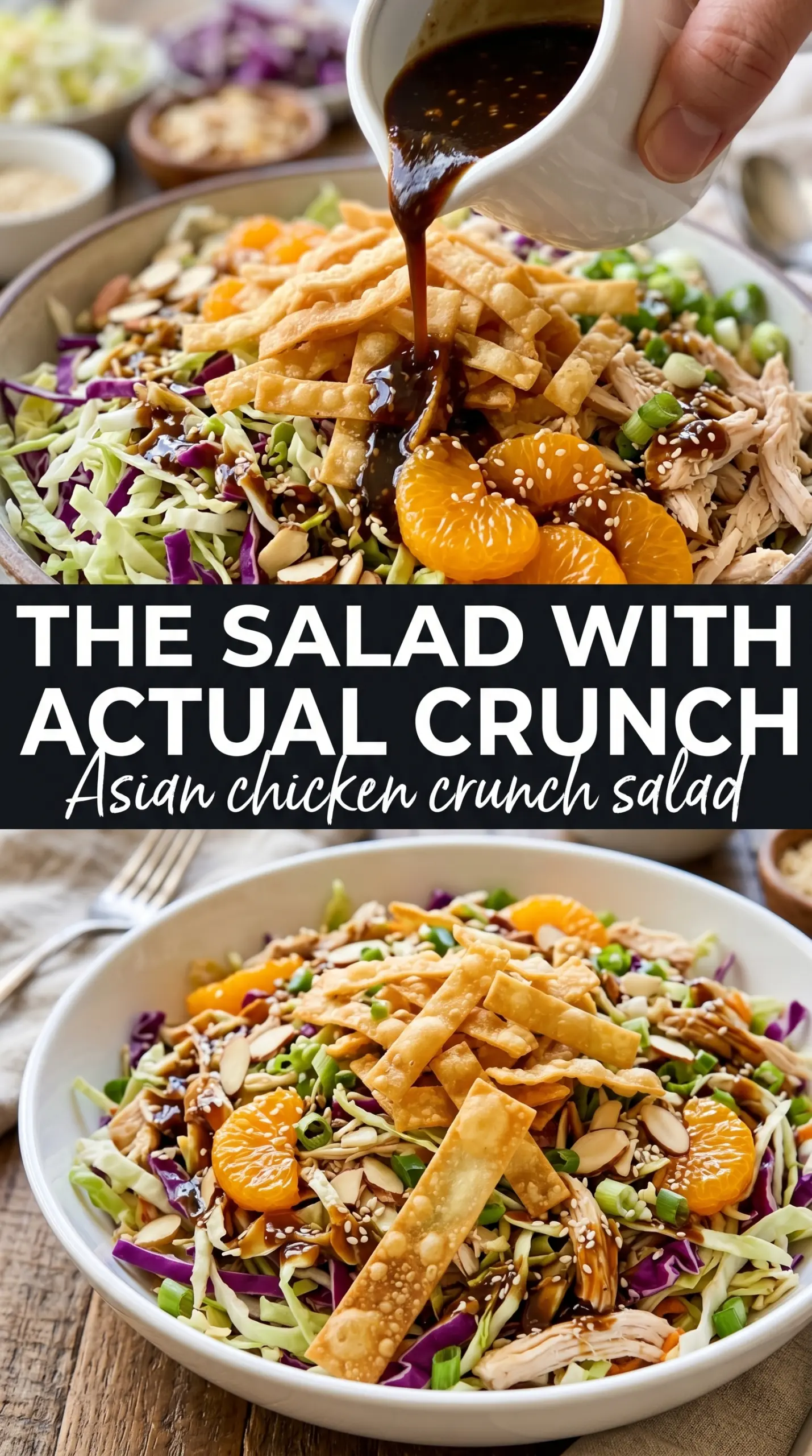 Asian Chicken Crunch Salad vibrant crunchy sesame