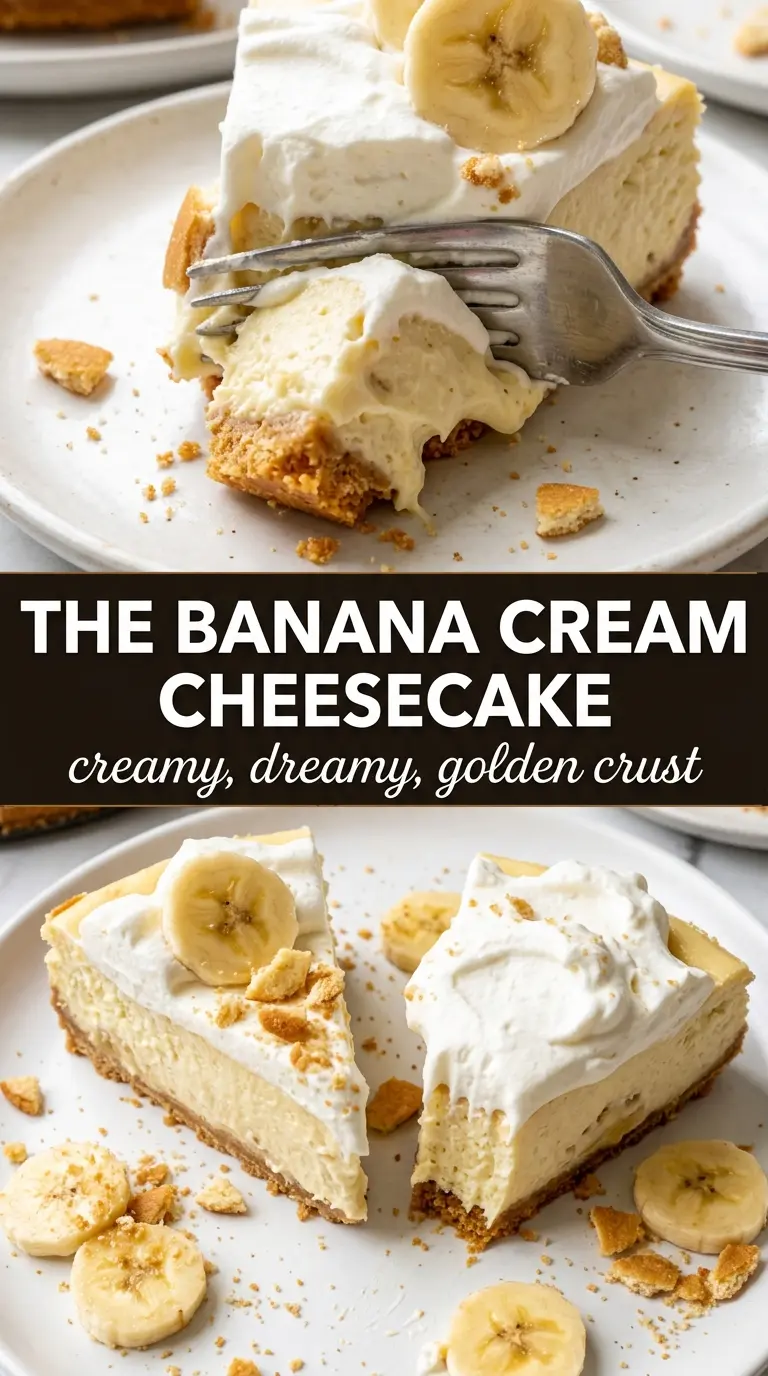Banana Cream Cheesecake silky banana pudding, vanilla wafer crust