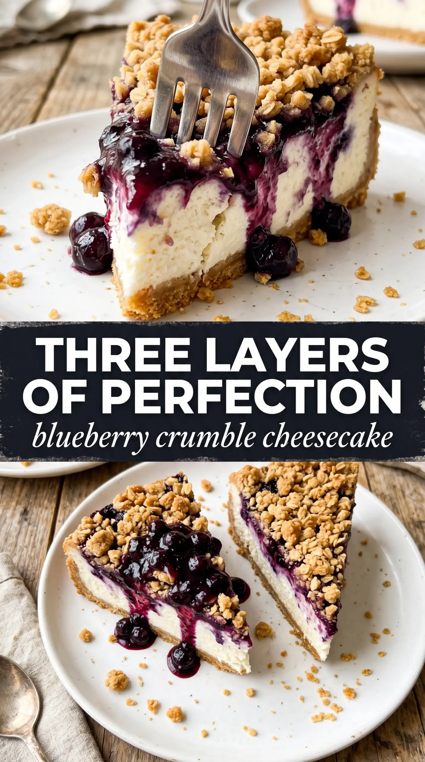 Blueberry crumble cheesecake creamy blueberry oat crumble