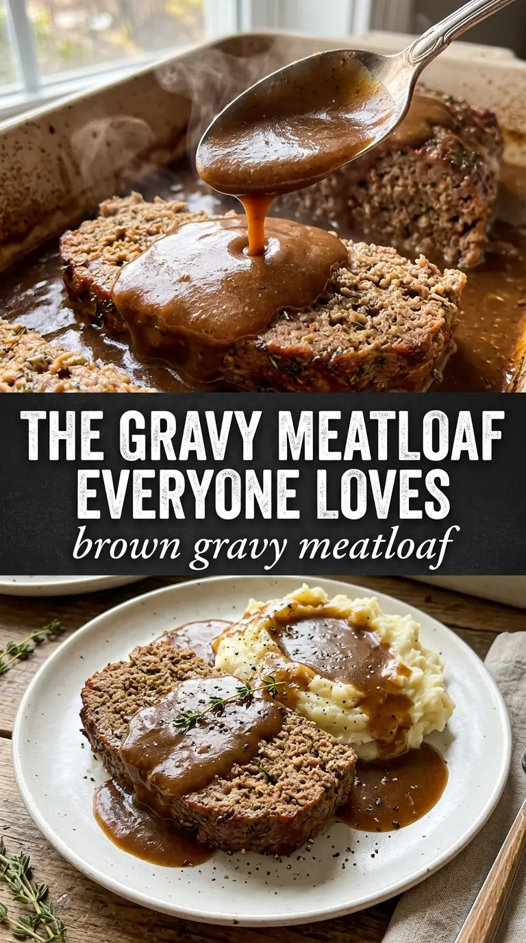 Brown Gravy Meatloaf rich savory classic