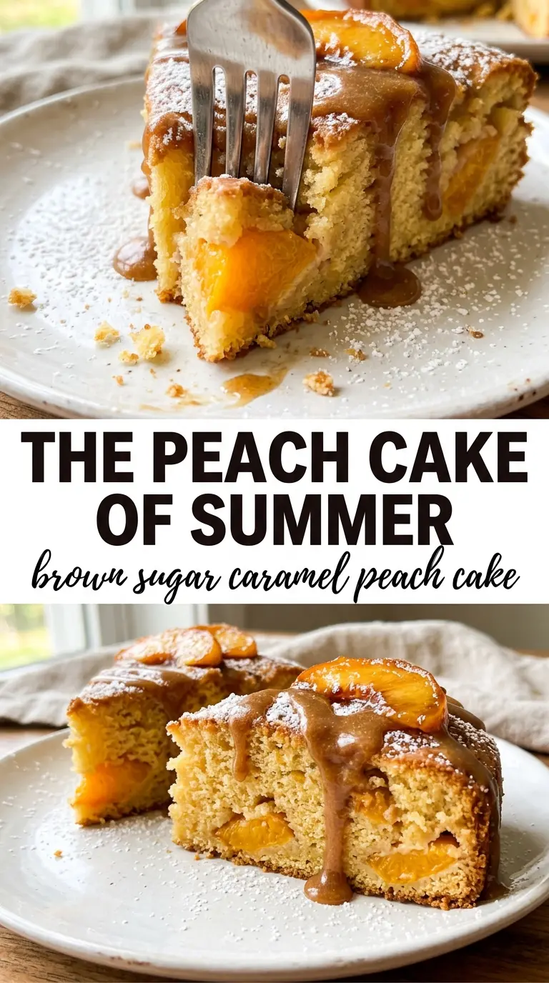 Peach dessert on a plate