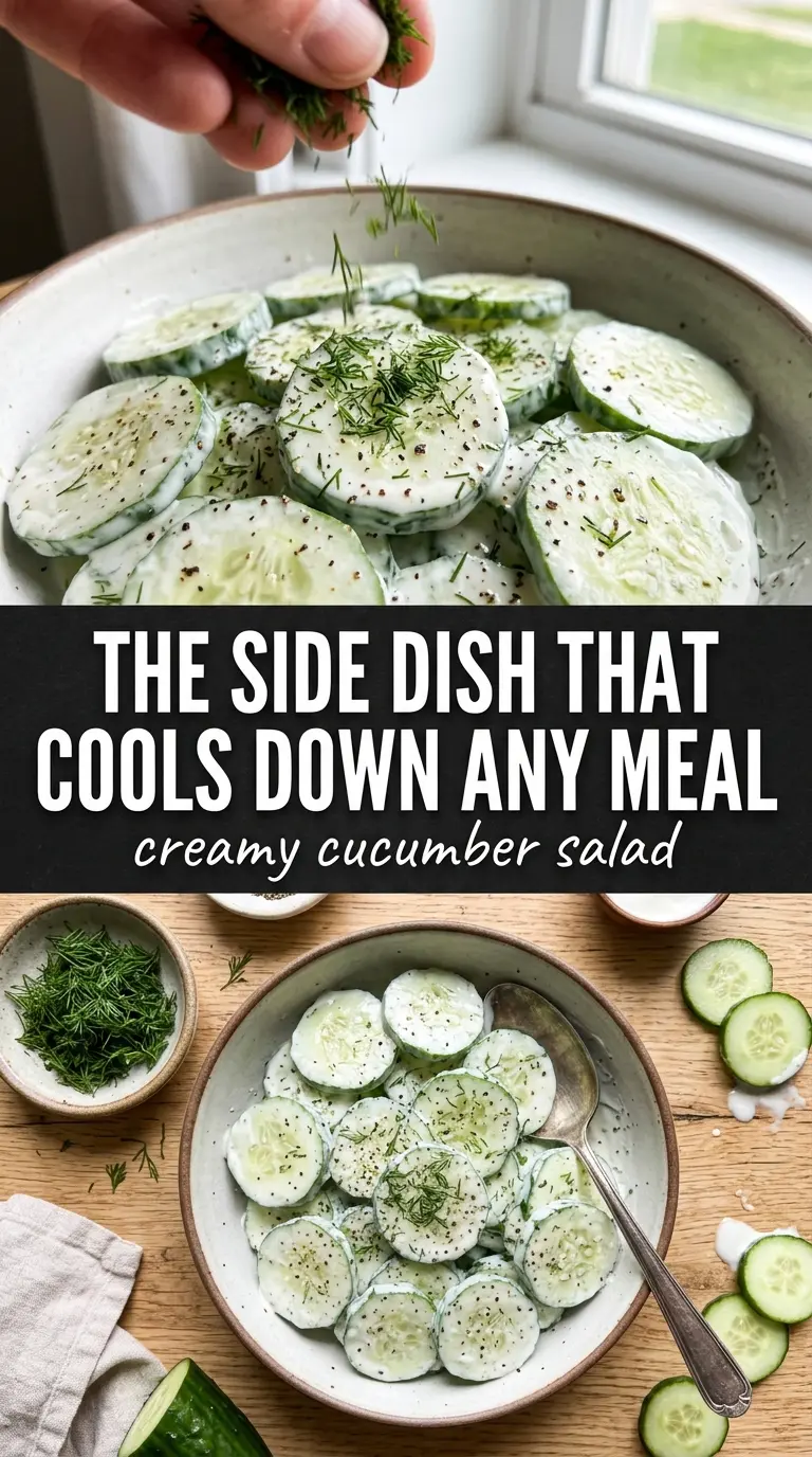 Creamy Cucumber Salad tangy dill crisp