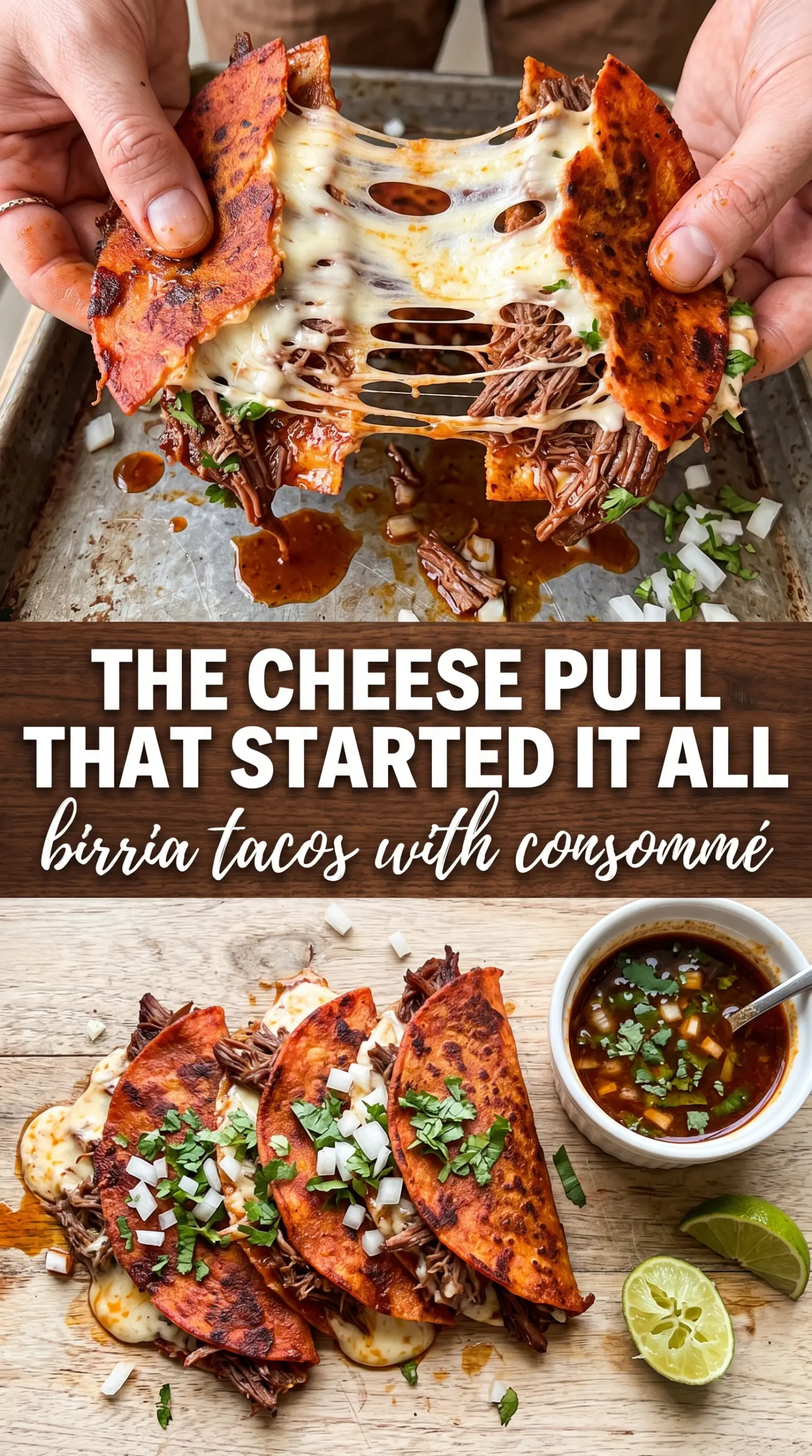 Birria Tacos crispy cheesy saucy