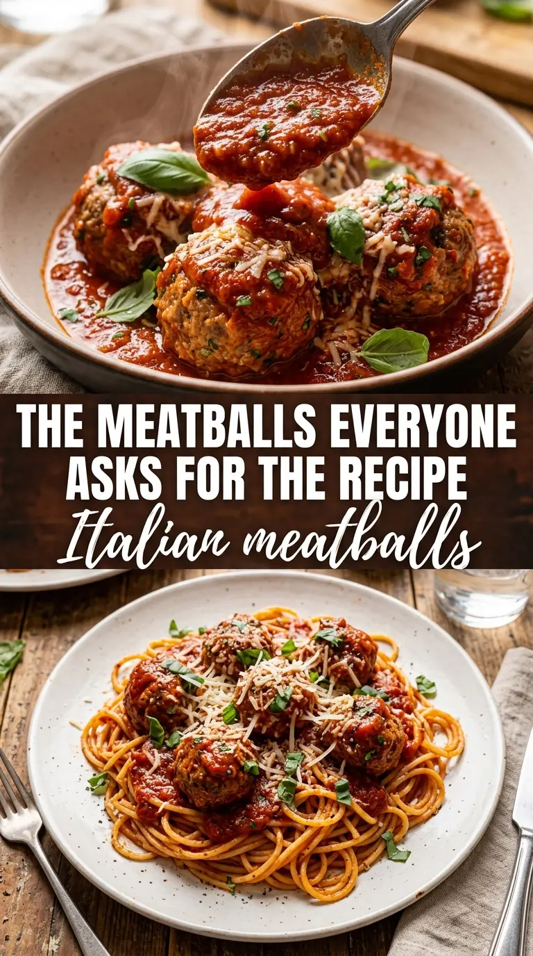 Italian Meatballs golden browned saucy