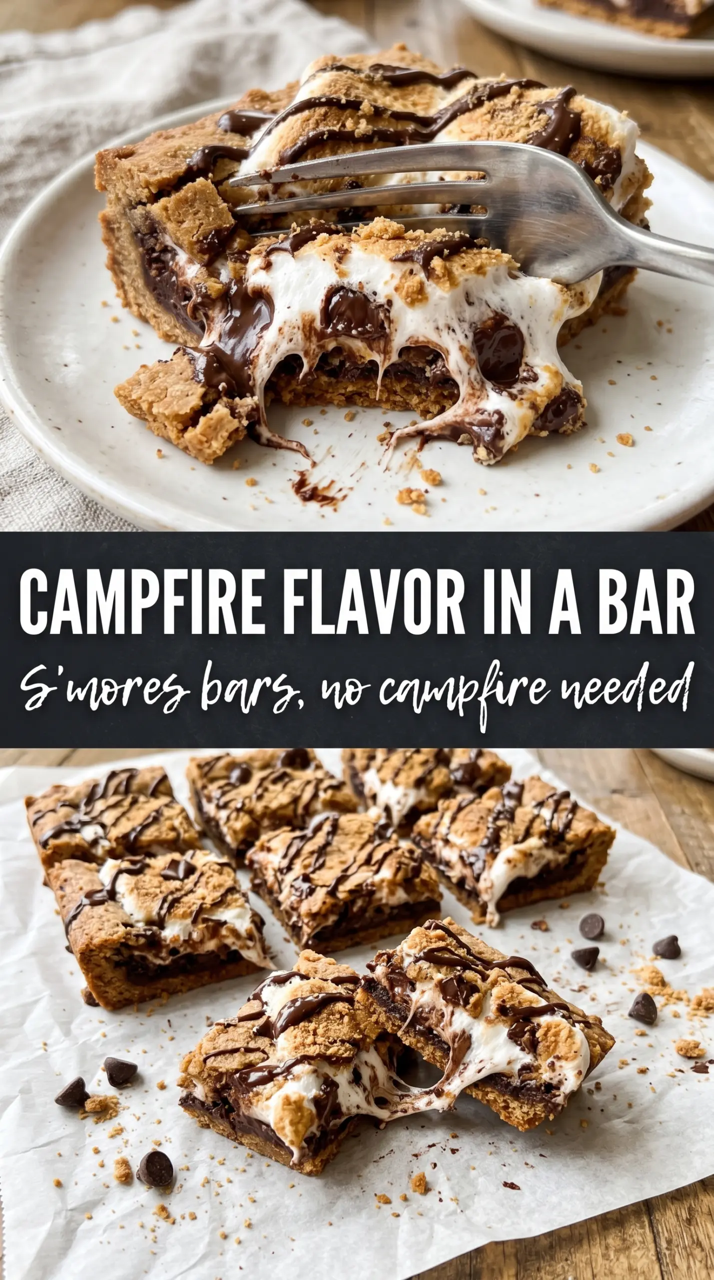 S'mores Bars gooey toasted chocolate