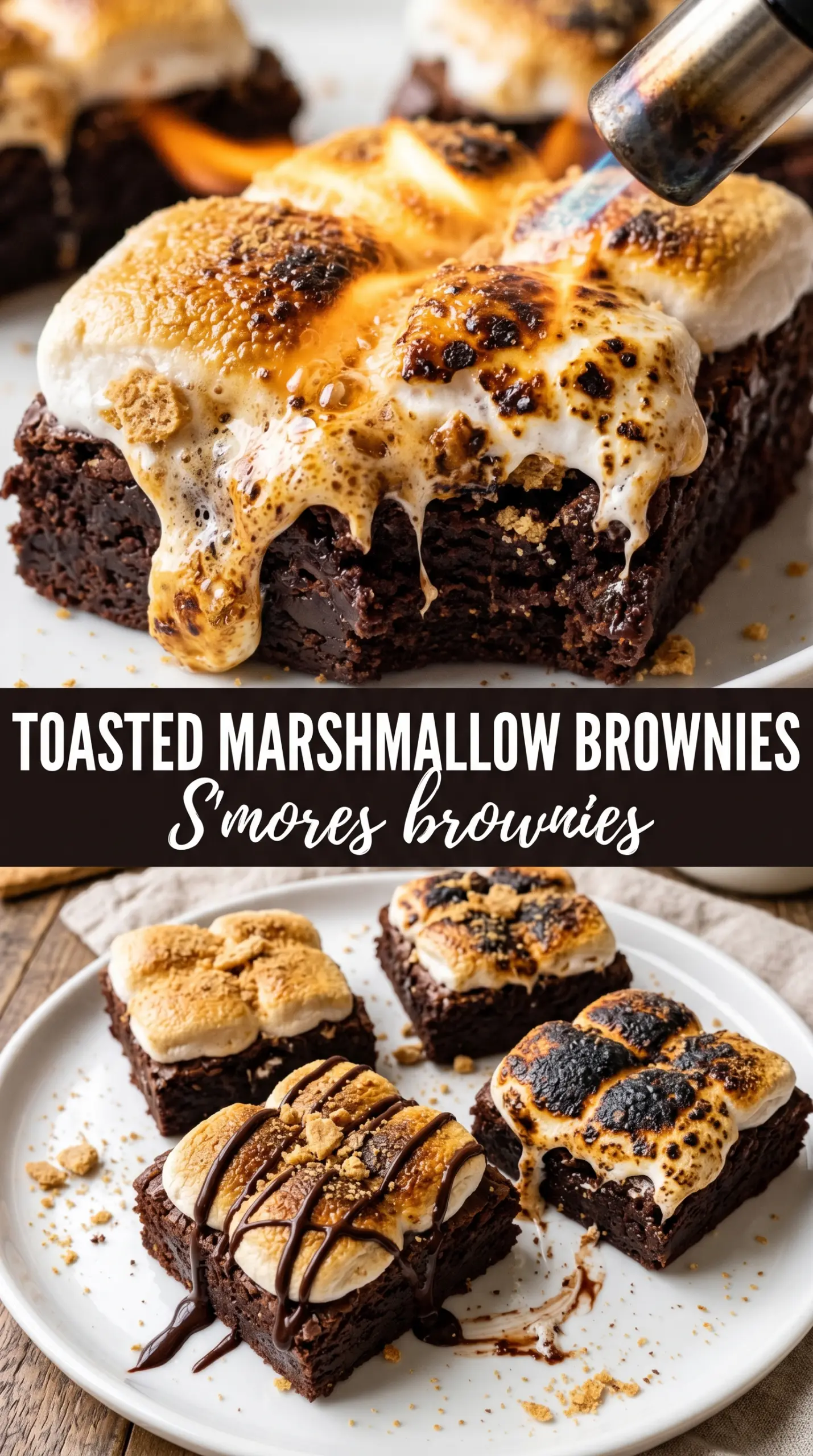 S'mores Brownies fudgy marshmallow chocolate