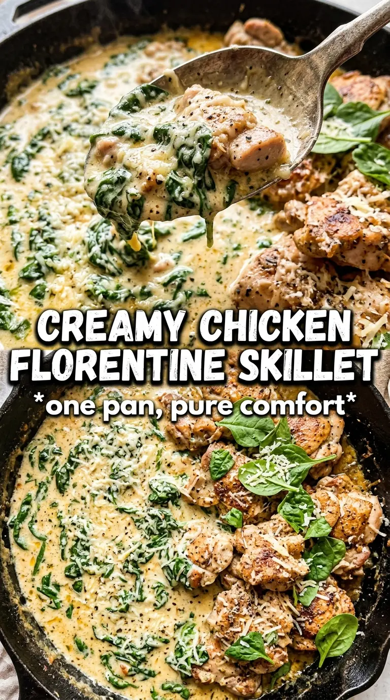 Chicken Florentine creamy spinach sauce