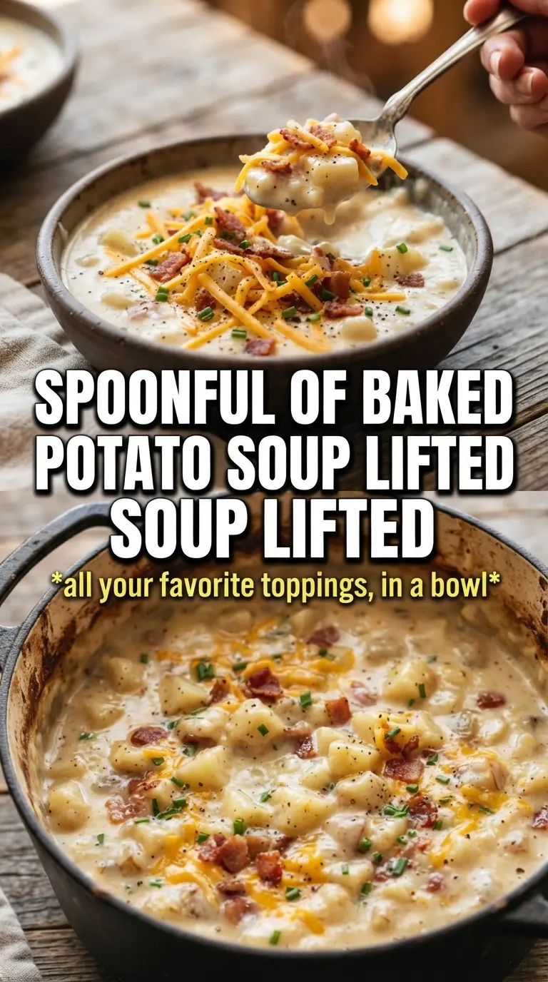 Baked Potato Soup creamy loaded