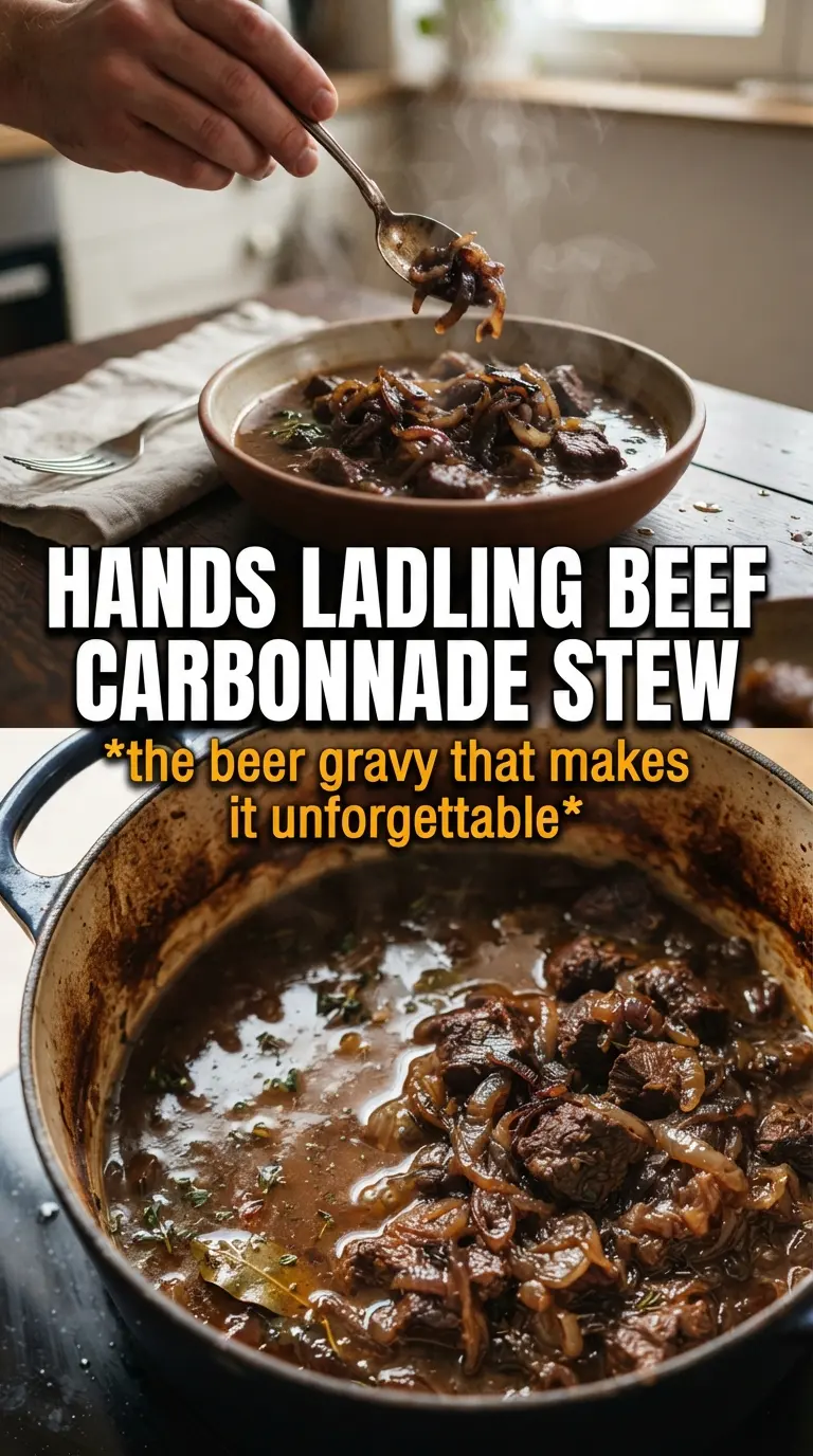 Beef Carbonnade Stew rich, hearty, Belgian