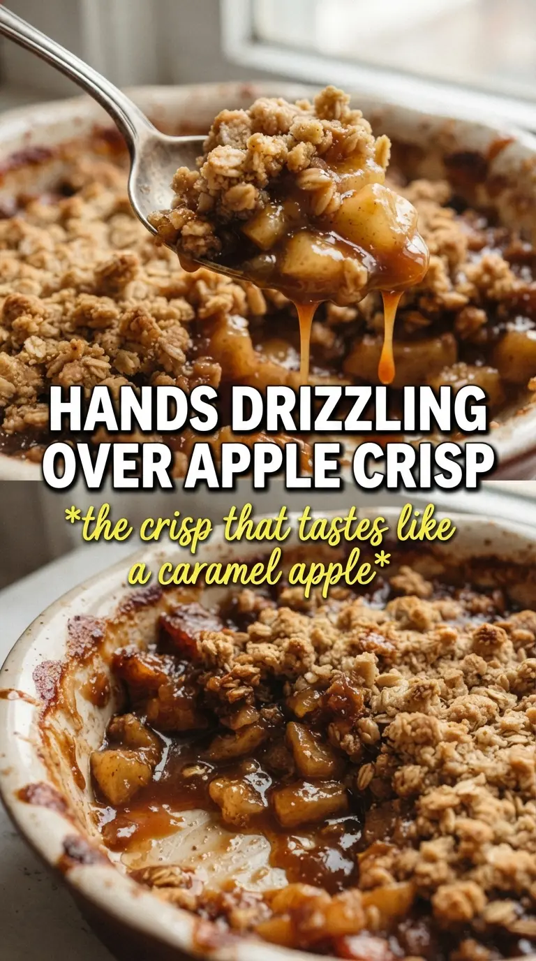 Caramel Apple Crisp warm golden oat crumble