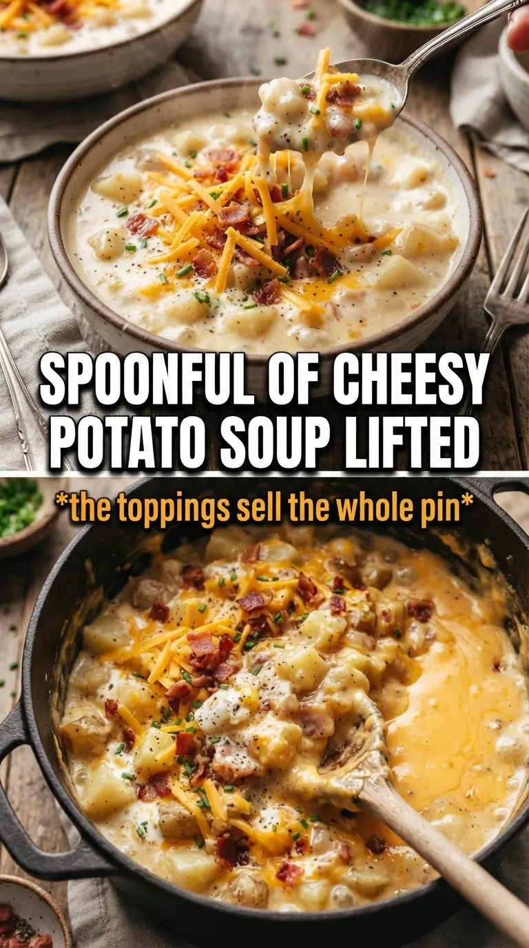 Cheesy Potato Soup creamy cheddar potatoes