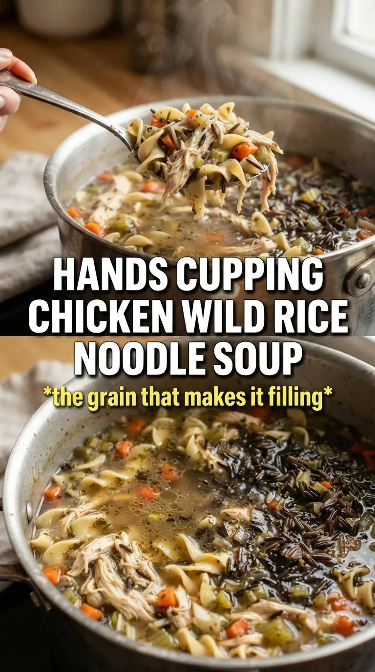 Chicken Noodle And Wild Rice Soup creamy hearty