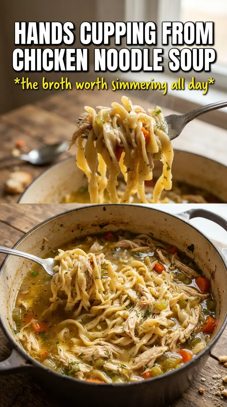 Chicken Noodle Soup From Scratch golden broth hearty