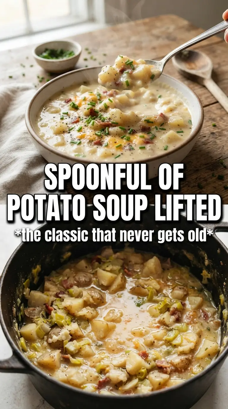 Potato Soup creamy golden chives