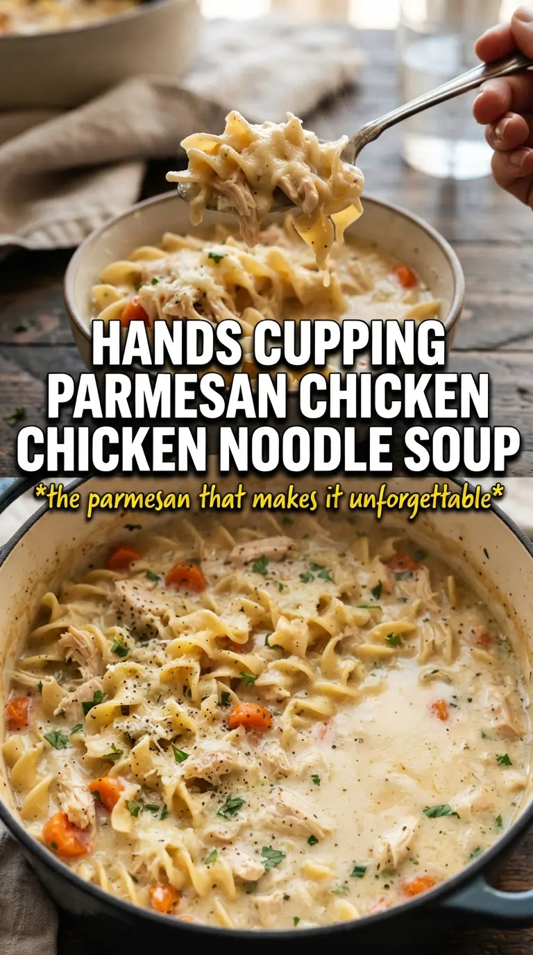 Creamy Parmesan Chicken Noodle Soup creamy parmesan noodles