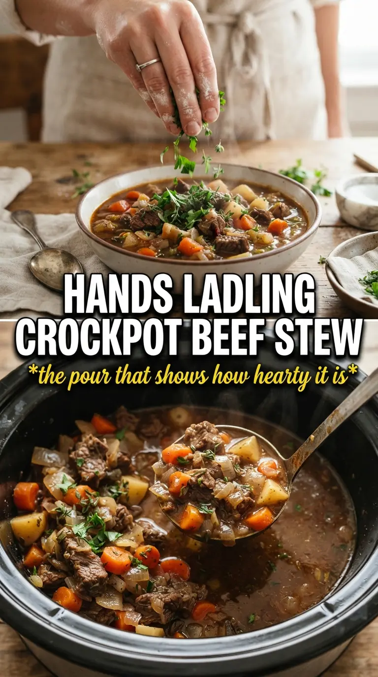 Crock Pot Beef Stew hearty slow cooker