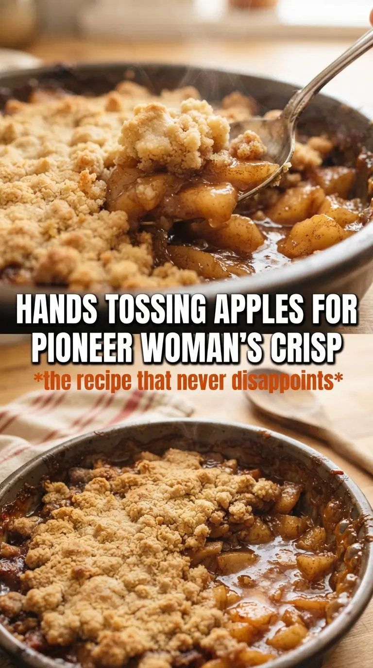 Pioneer Woman apple crisp rustic golden crumble