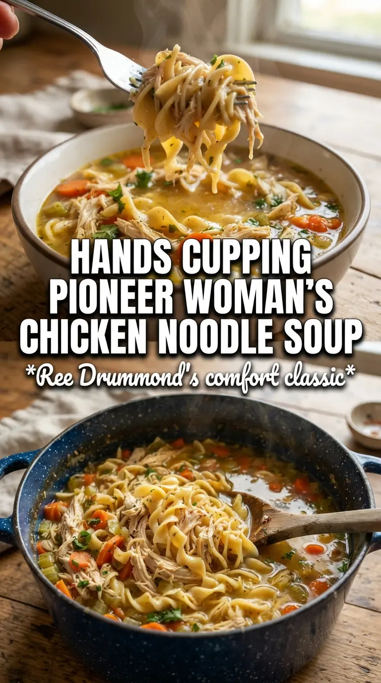 Pioneer Woman Chicken Noodle Soup rich golden broth hearty