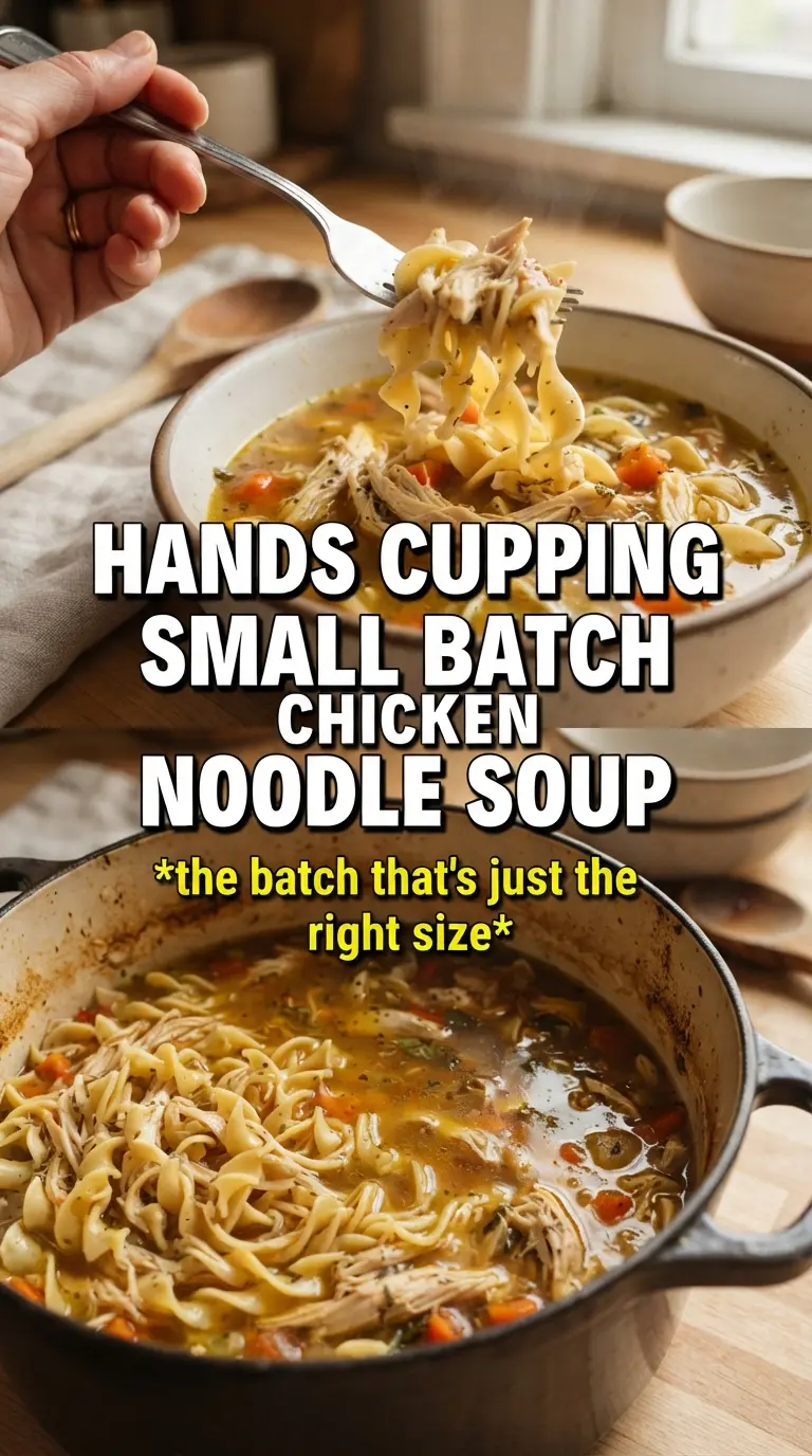 Small Batch Chicken Noodle Soup hearty broth, tender noodles, bright lemon